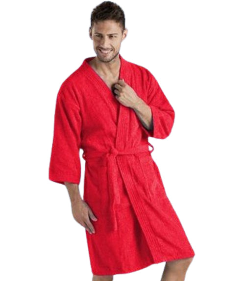 Batas de baño para hombre color rojo