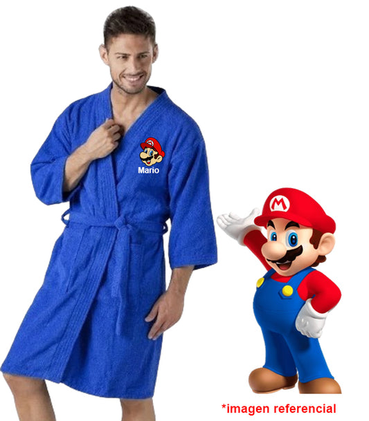 Bata de baño Mario Bross